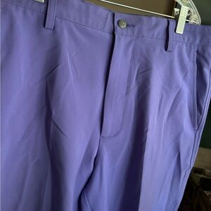 FootJoy Purple Flat Front Golf Shorts
